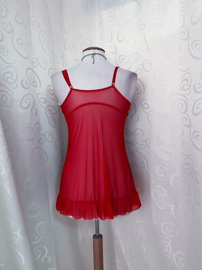 Vampire black & red bustier nightgown ❤️