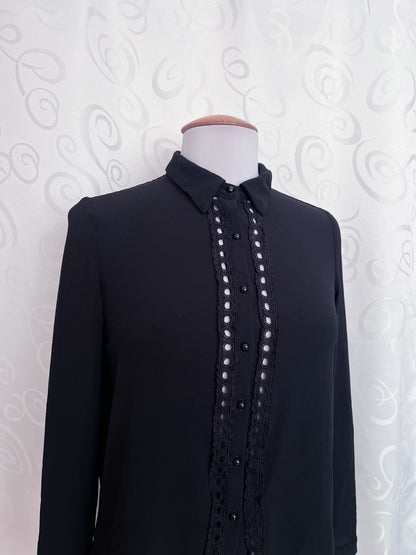 00’s Gothic/Jirai Kei black shirt 🏰🕷️