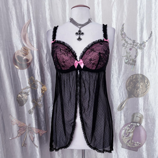Fairy mesh & lace bustier top 🎀
