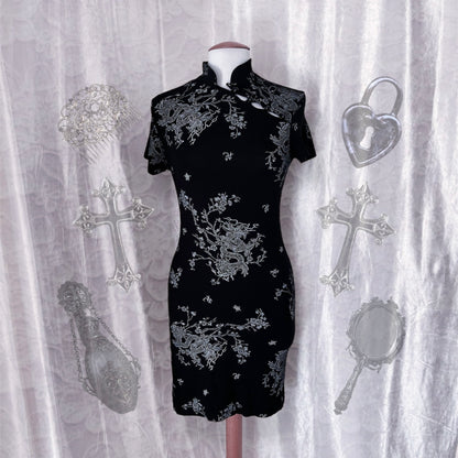 Pimkie asian qipao dress with dragon print 🐉