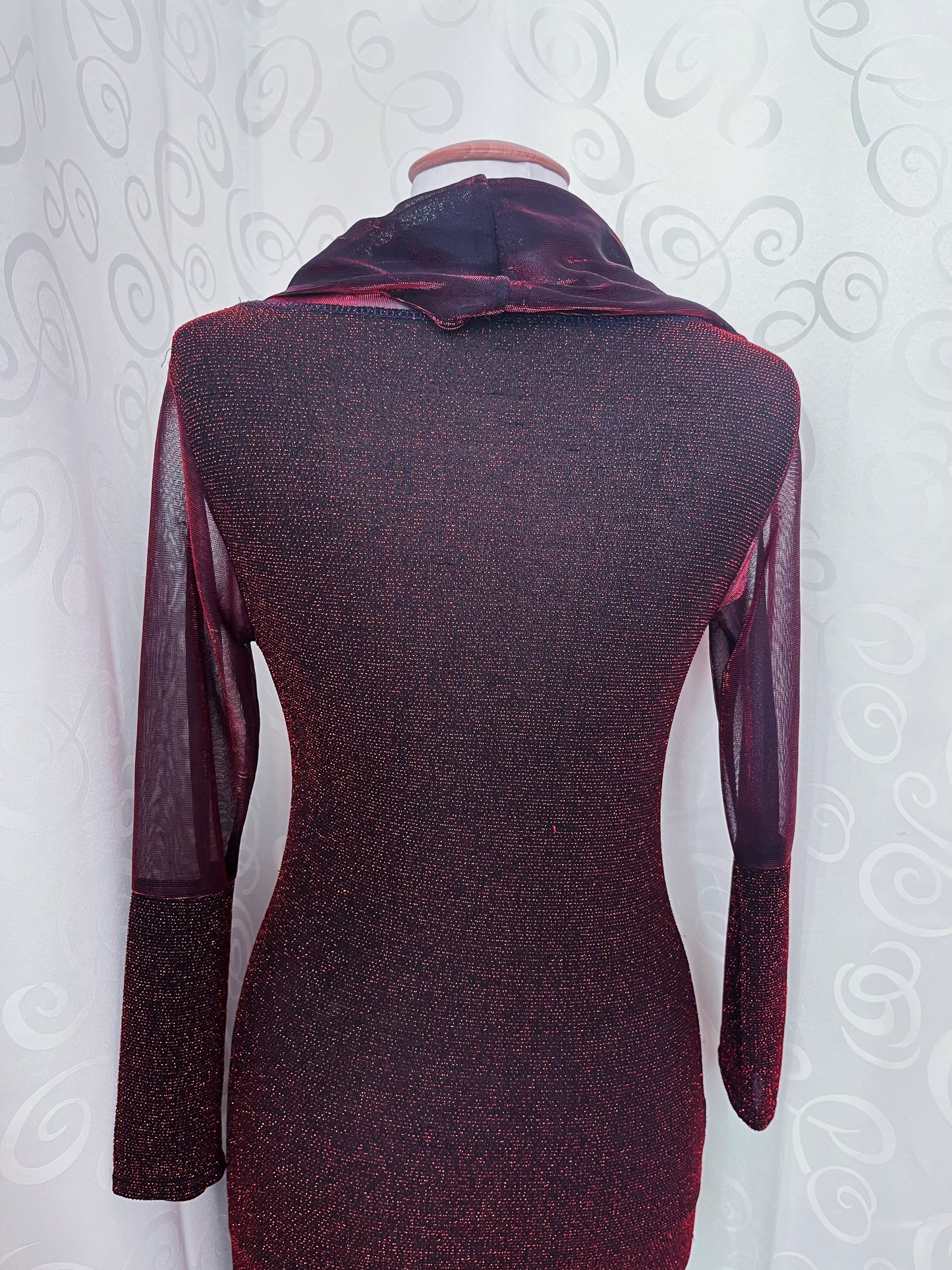 00’s iconic whimsy sheer lurex fitting dress ❤️✨