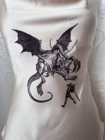 Jabberwocky REWORKED cami satin top 🐲🗡️