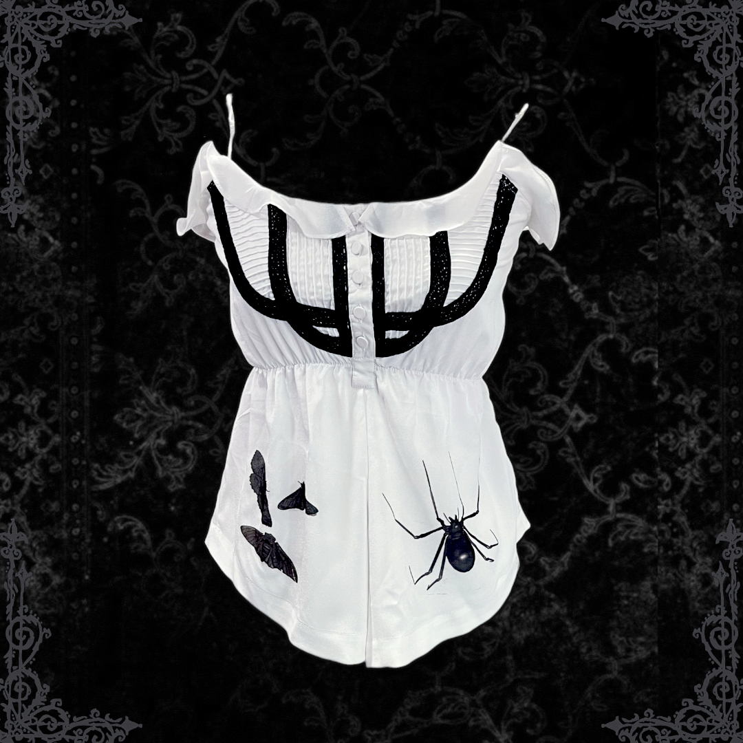 Crawlies REWORKED dark coquette cami top 🕸️🕷️