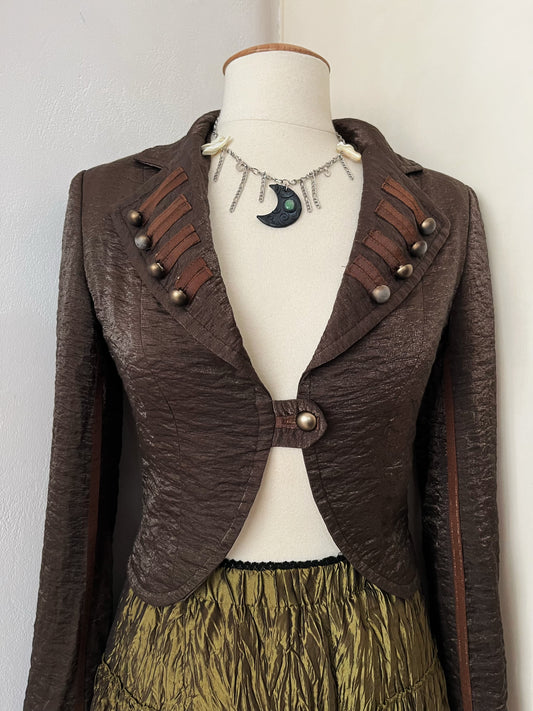 Whimsy vintage brown blazer in military style ⚜️