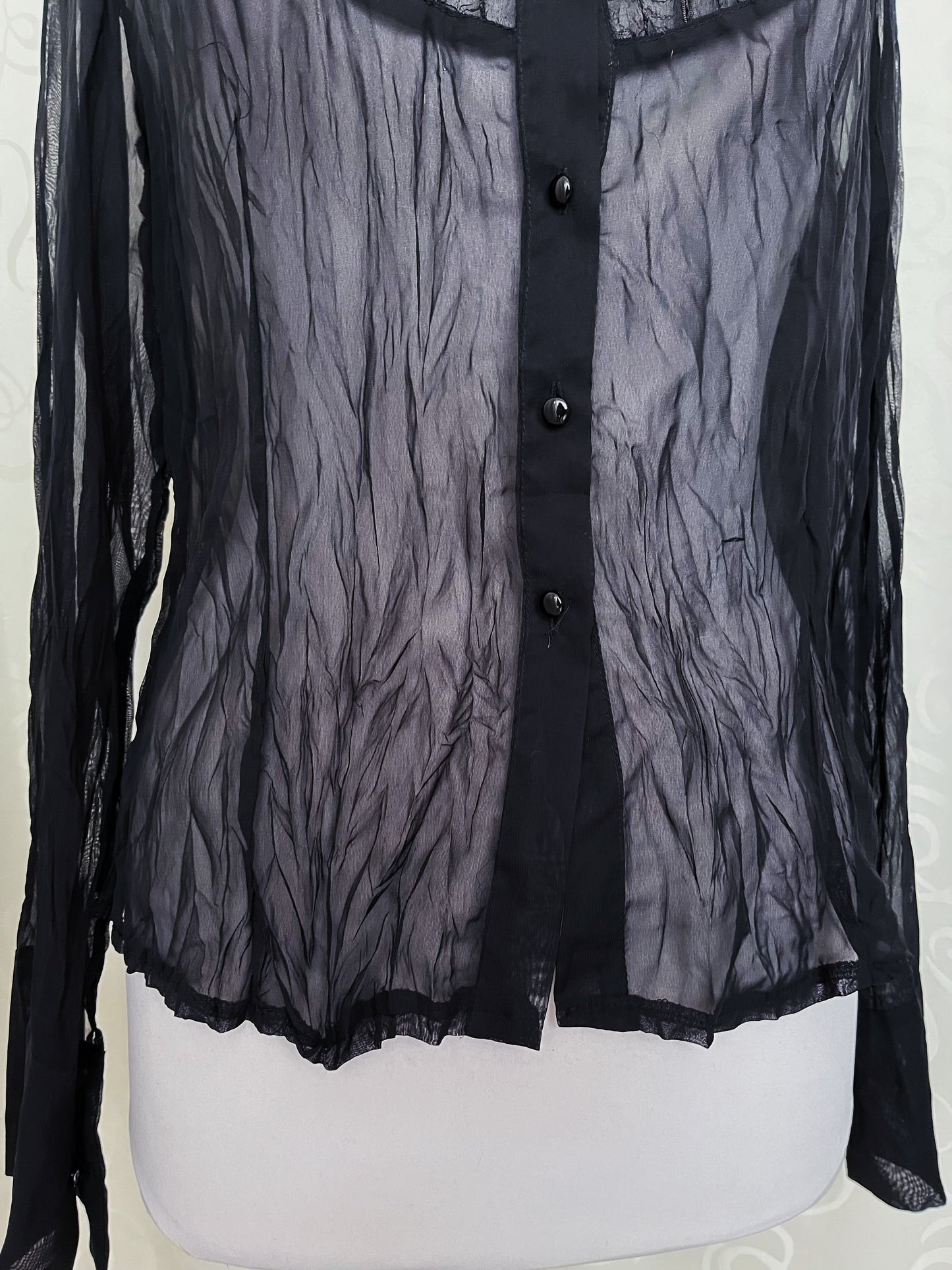 Gothic/Jirai Kei sheer shirt 🕷️