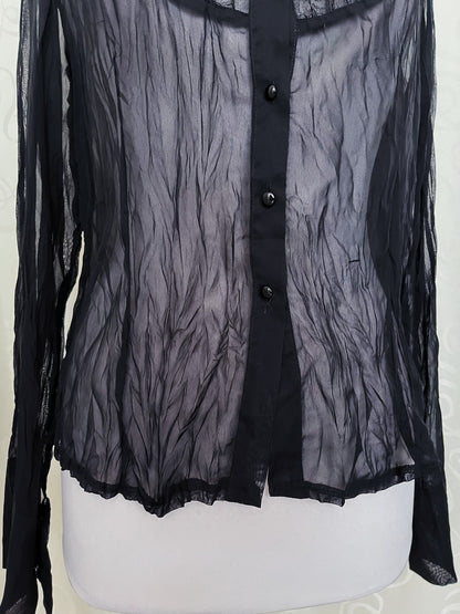 Gothic/Jirai Kei sheer shirt 🕷️