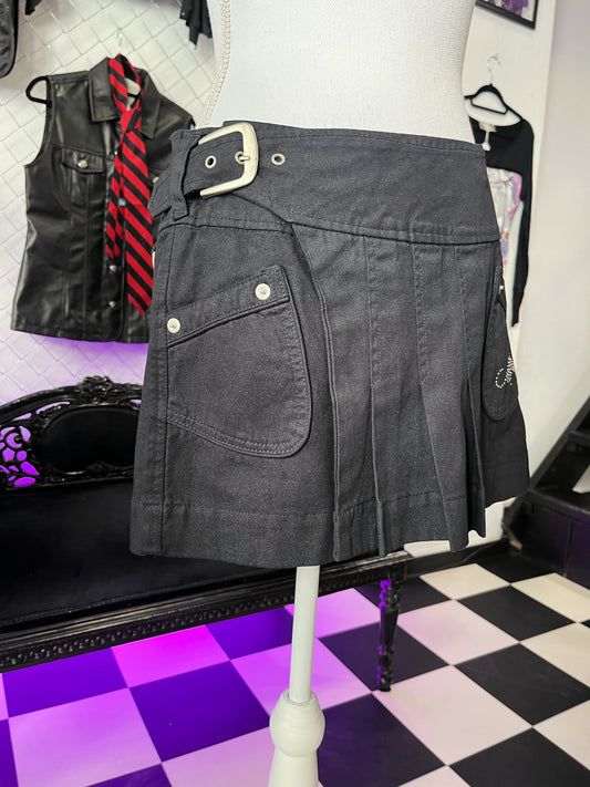00’s Alt Morgan denim wrap skirt 🪽🖤