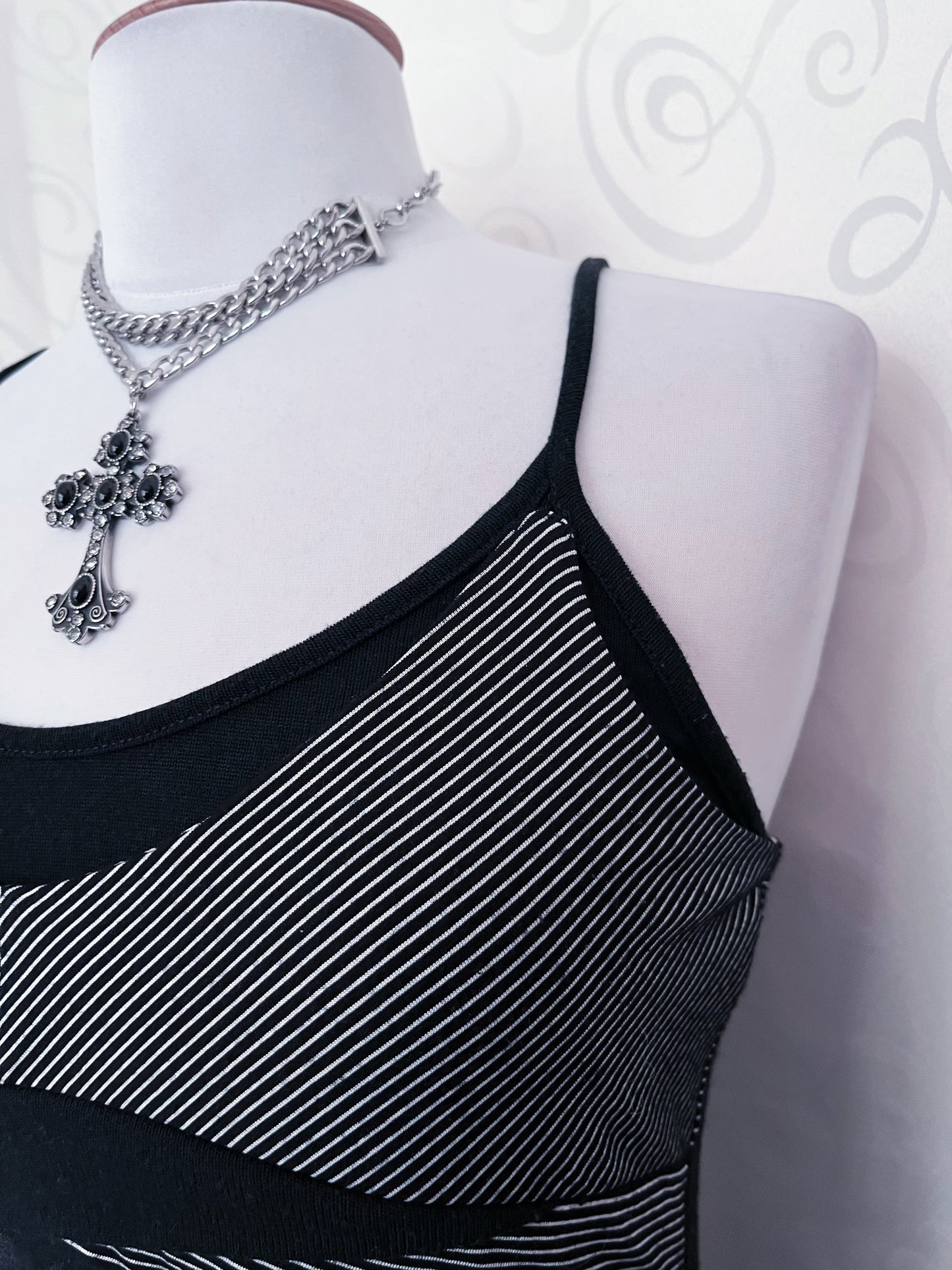 00’s Alt patchwork dress 🕸️🕷️