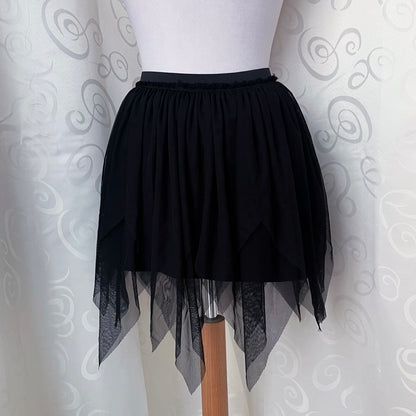 Witchy/Dark fairy tulle pointy skirt 🦇