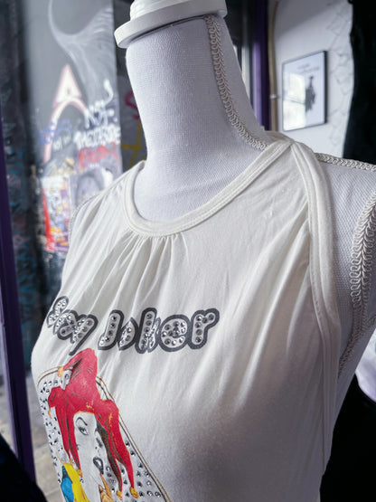 00’s Denny Rose Sexy Joker cut-out top with sequin detail 🃏