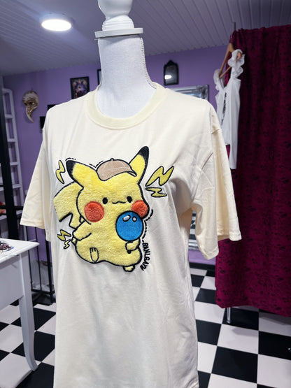 Detective pikachu fuzzy T-shirt 🕵️⚡️