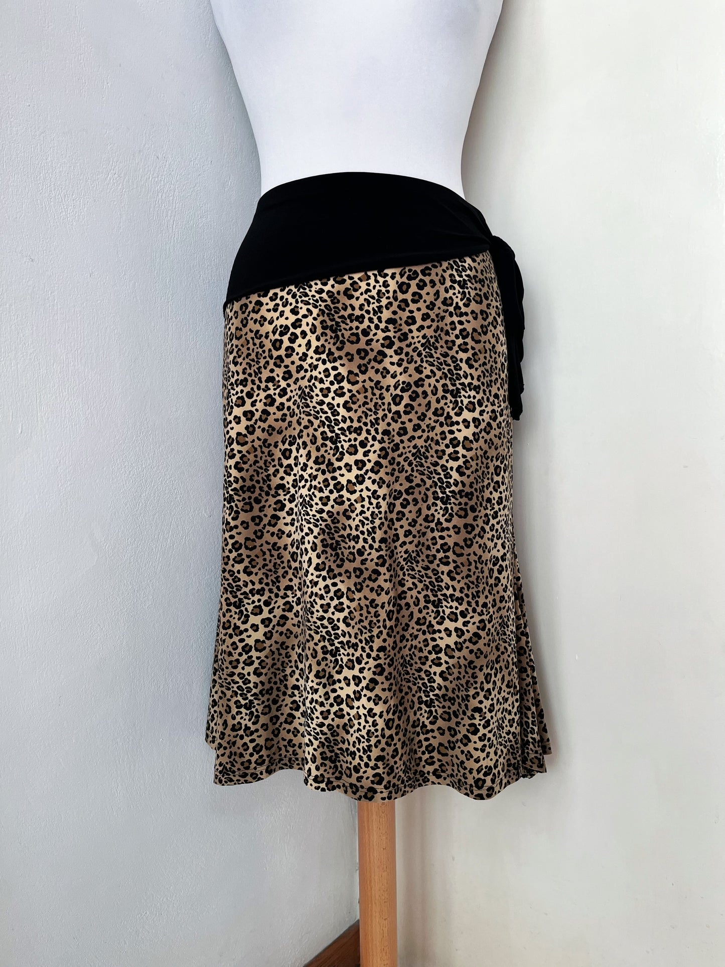 00’s punk leopard print skirt
