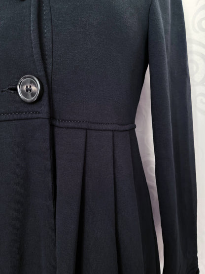 Gothic / Jirai Kei princess style black United Colors of Benetton coat 🦇💜
