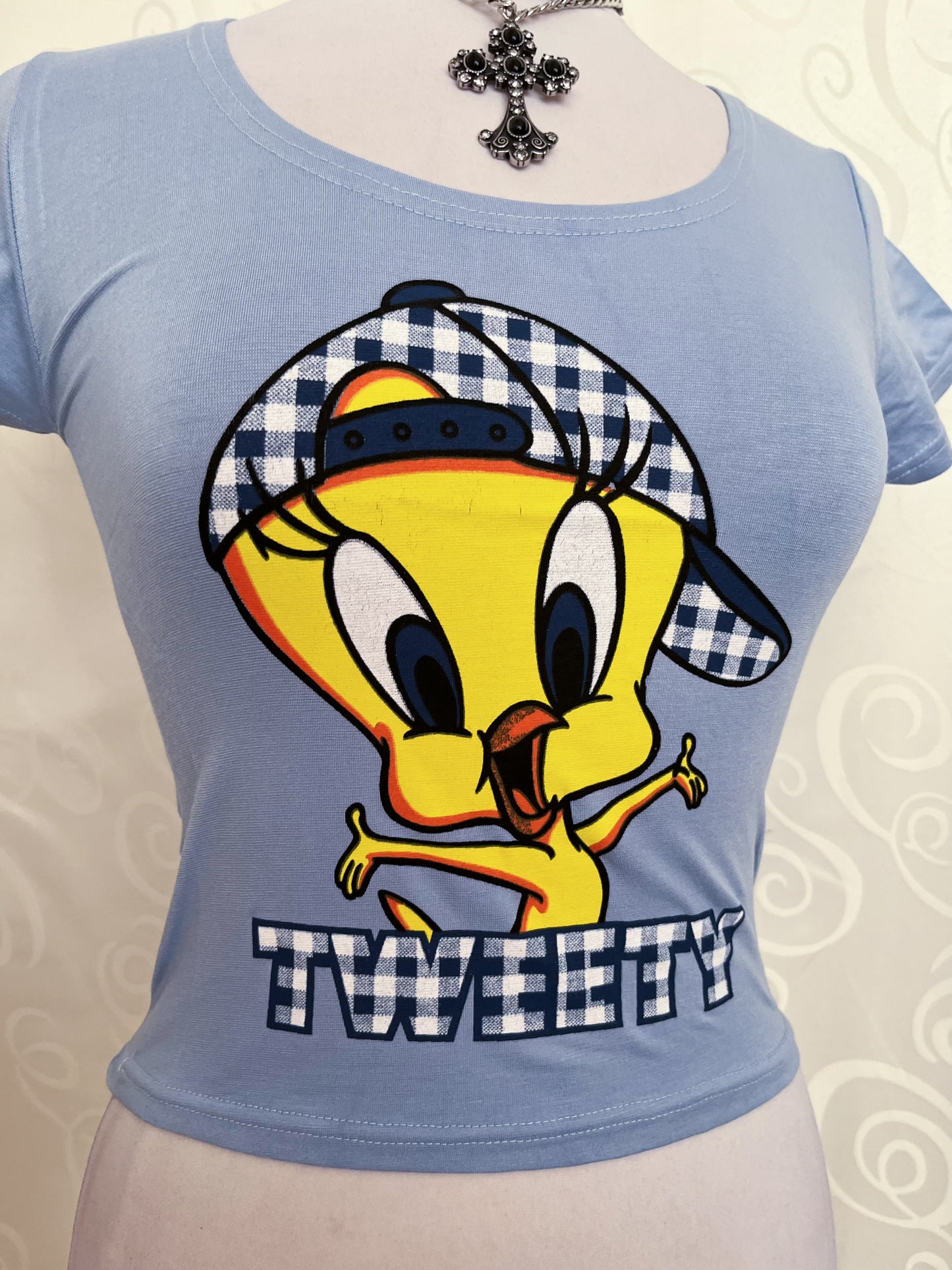00’s Deadstock blue Tweety baby tee 🐥