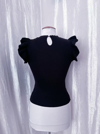 Gothic lolita black top 🦇🎀