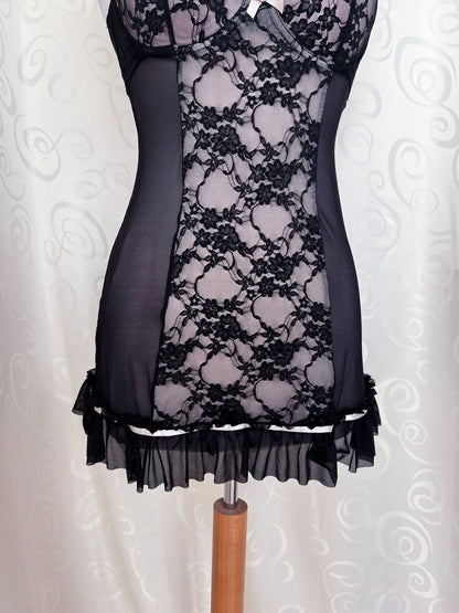 Dark coquette lilac & black nightgown 💜🌀
