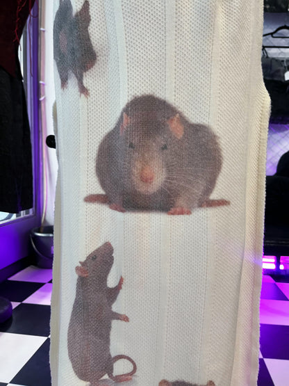 Rats REWORKED knit dress 🐀