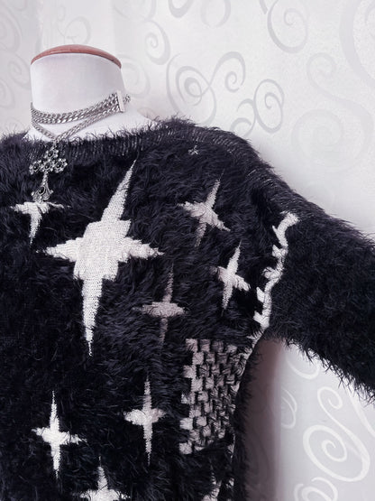 Whimsygoth faux fur sweater ✨⭐️