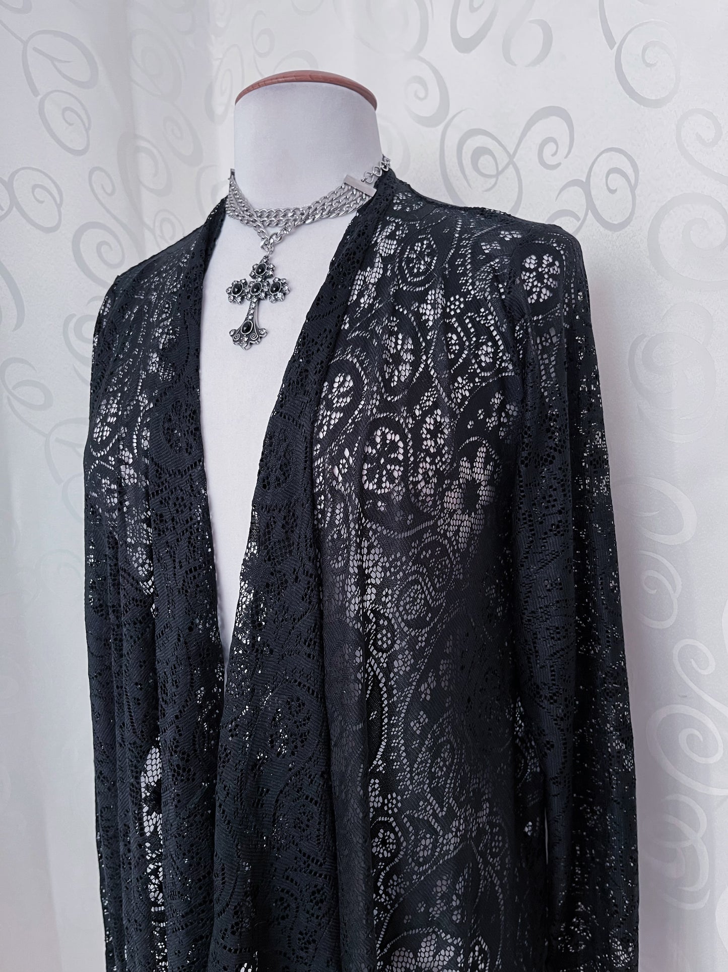 Whimsygoth lacey cardigan🕷️🕸️