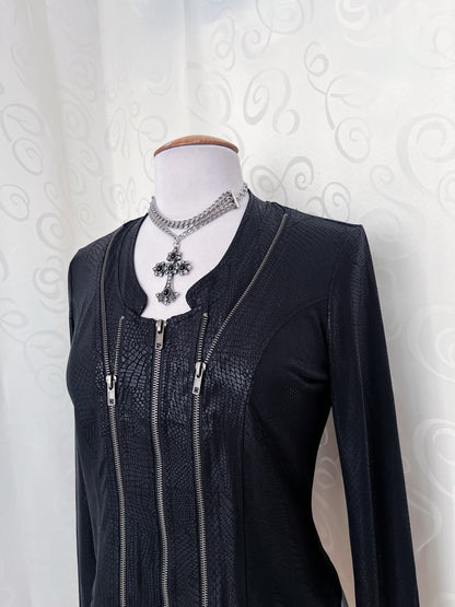 Alt snake print zip-up shirt 🐍
