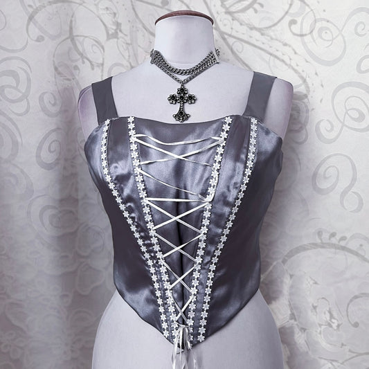 Whimsy silver corset 🩶💍