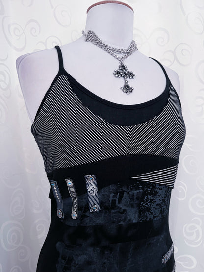00’s Alt patchwork dress 🕸️🕷️