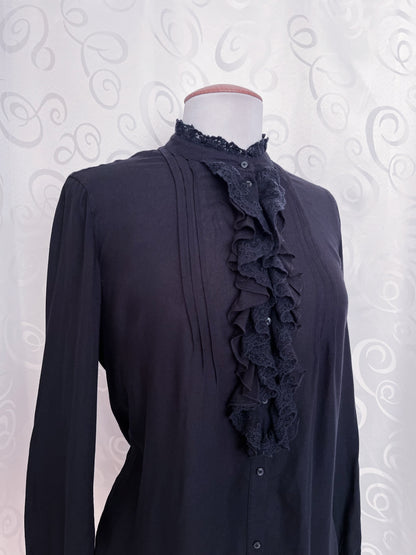 Espirit gothic ruffle shirt ✝️