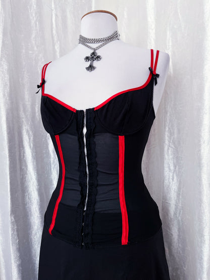 00’s Intimissimi mesh corset top ♥️🖤