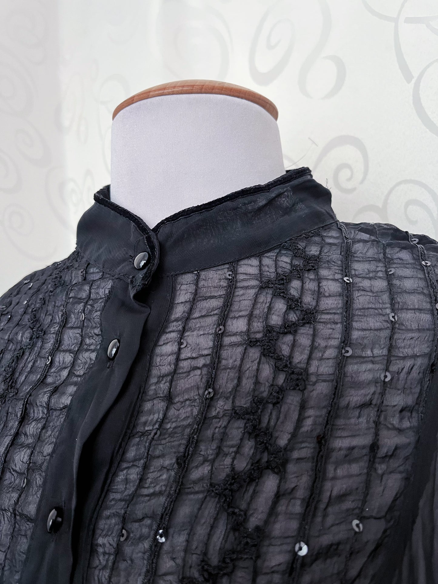 Gothic/Jirai Kei sheer shirt 🕷️