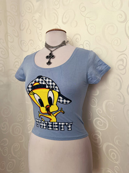 00’s Deadstock blue Tweety baby tee 🐥
