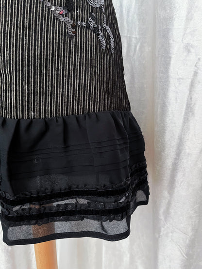 00’s Morgan dark coquette skirt