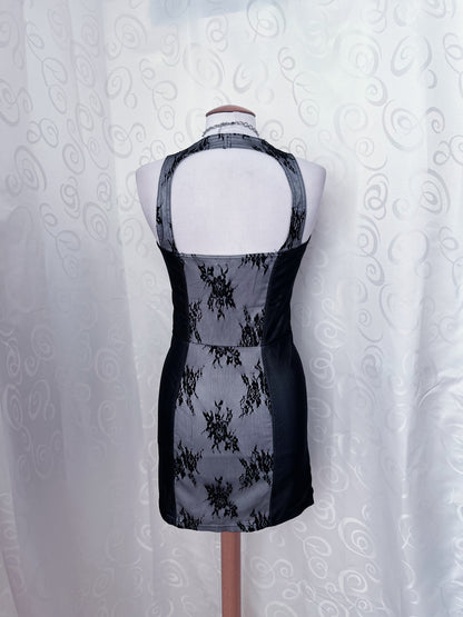 Hot gothic zip-up fitting dress 🦇