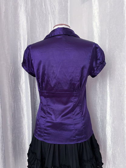 Gothic coquette purple shirt 💜🎀