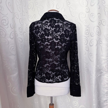 Iconic Gothic lacey black shirt 🕷️