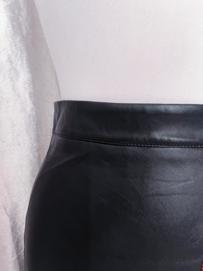 Alt faux leather & tartan skirt 🕷️🕸️