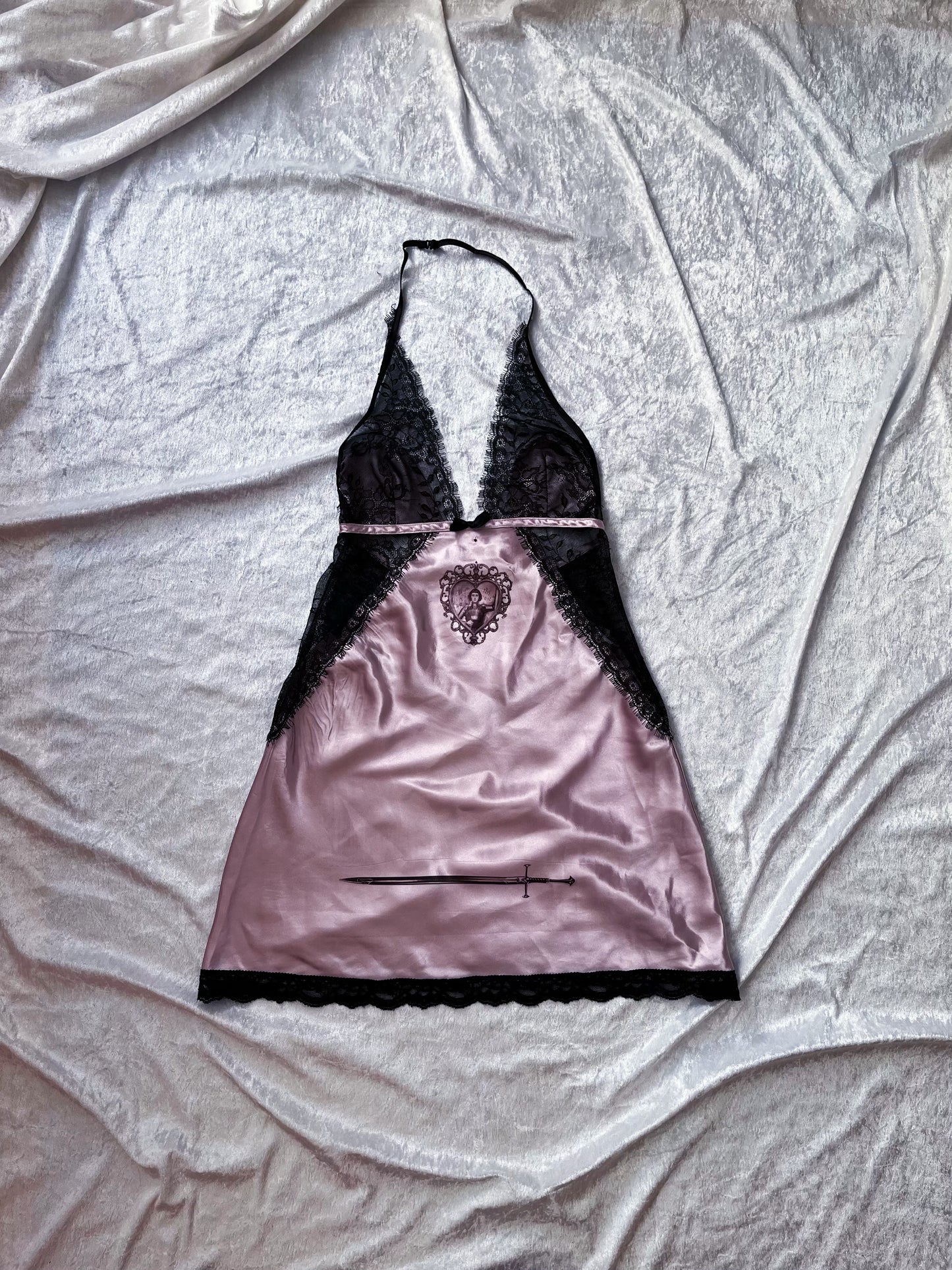 Joan Of Arc Reworked lilac saten & lace nightgown 💜🗡️