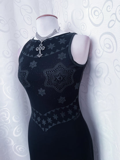 00's Morgan De Toi whimsy mesh star dress 🔮⭐️