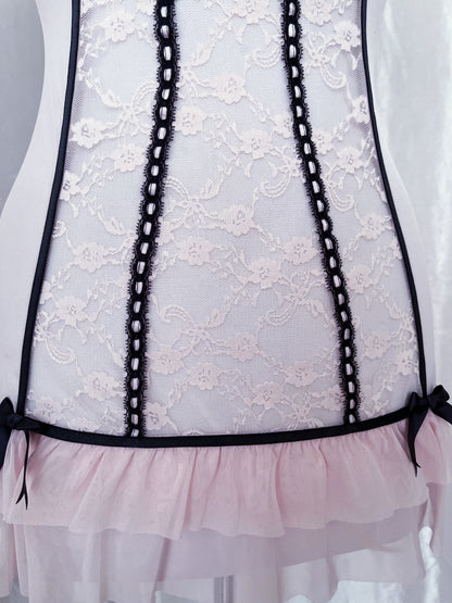Fairy coquette see-through & lace babydoll 🎀🧚🏻