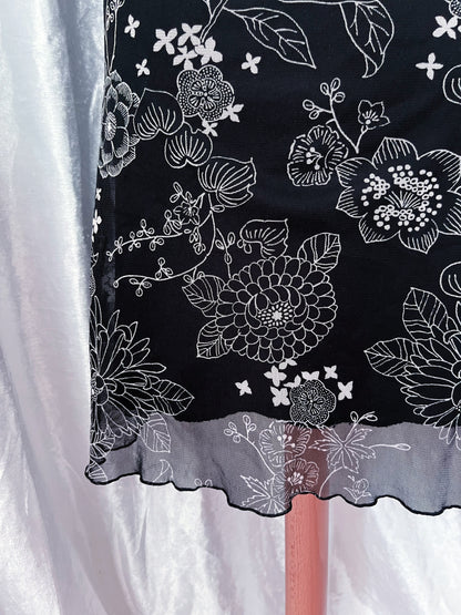 00’s Xanaka Qipao style mesh dress 🪷🍙