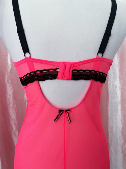 Hot stabilo pink babydoll bustier 💞