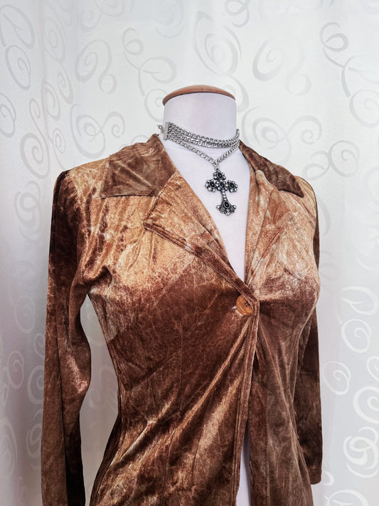 Vintage golden snake print cardigan/shirt ✨🐍⭐️