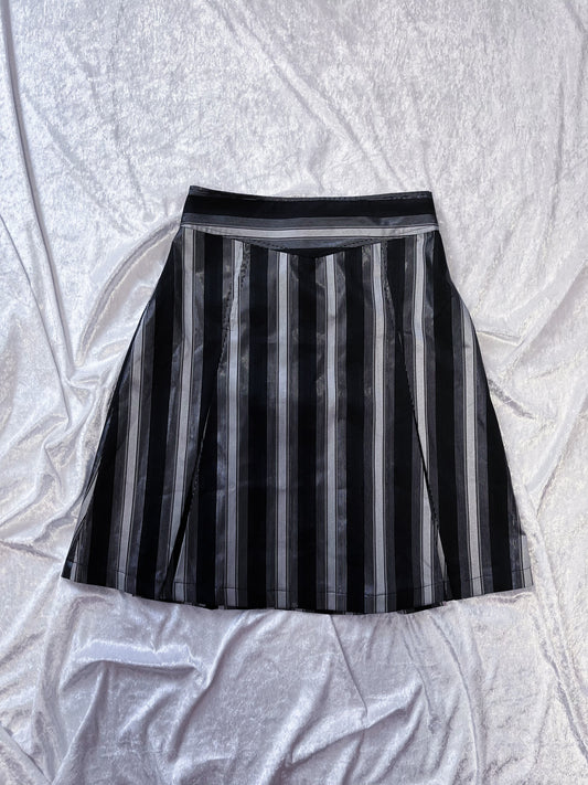 Vintage gothic striped skirt