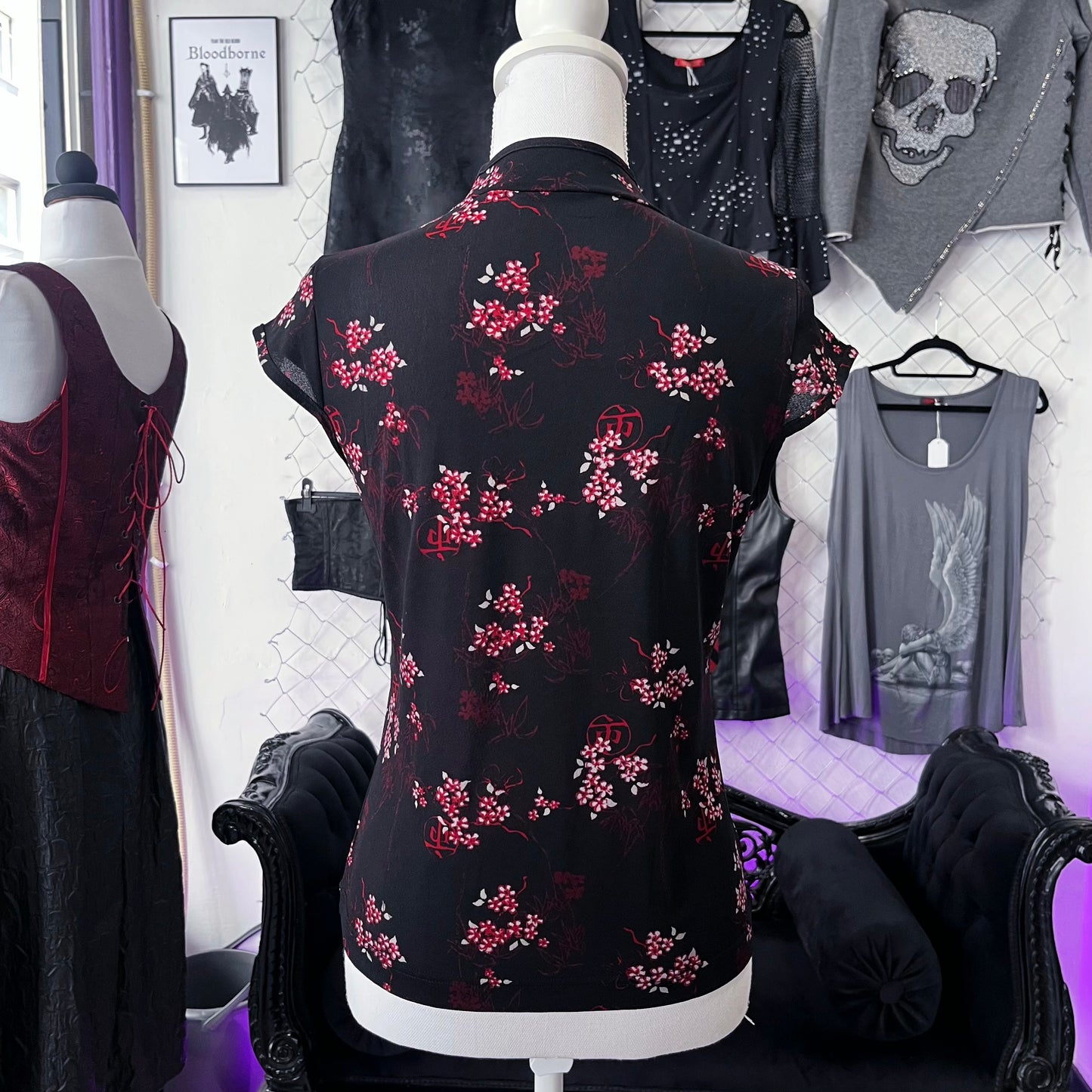 00’s Qipao style asian top 🍥