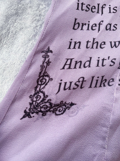 Rule of Rose Inspired Reworked lilac shirt 🦋🥀