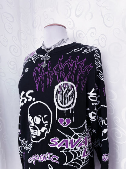 FSBN Skater knit with skull & other details 💀