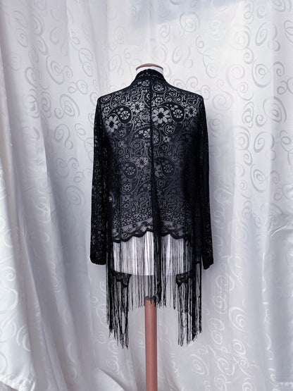 Whimsygoth lacey cardigan🕷️🕸️