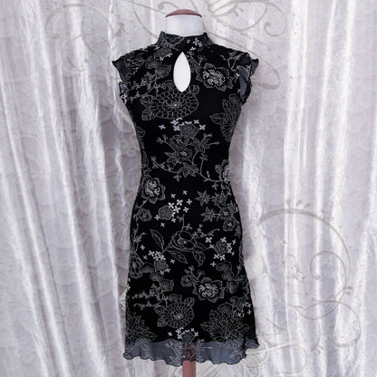 00’s Xanaka Qipao style mesh dress 🪷🍙