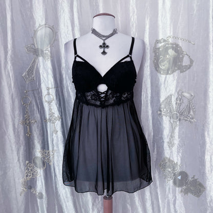 Gothic mesh babydoll 🖤🦇