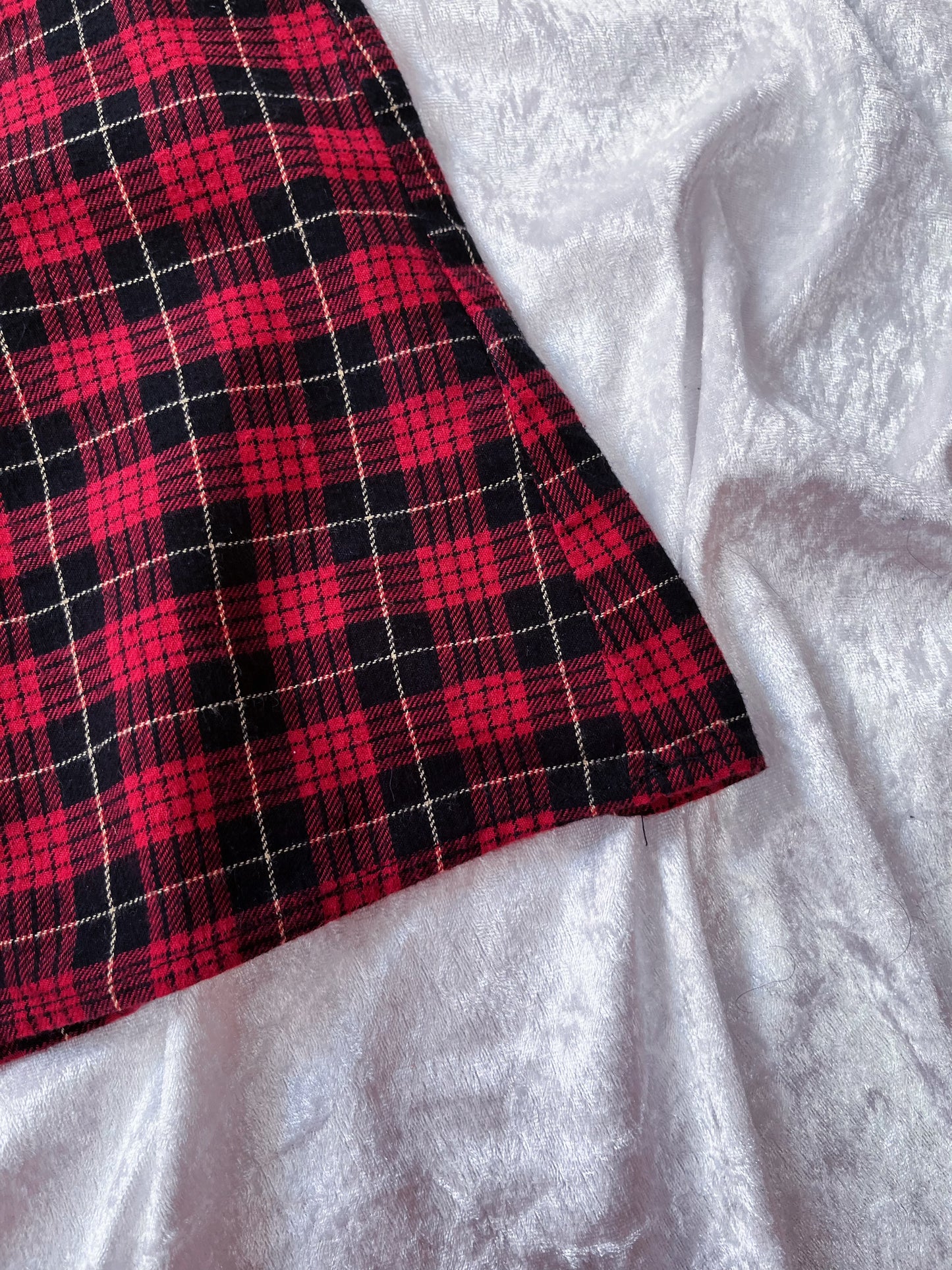 00’s Japanese fashion style cotton plaid dress ❣️