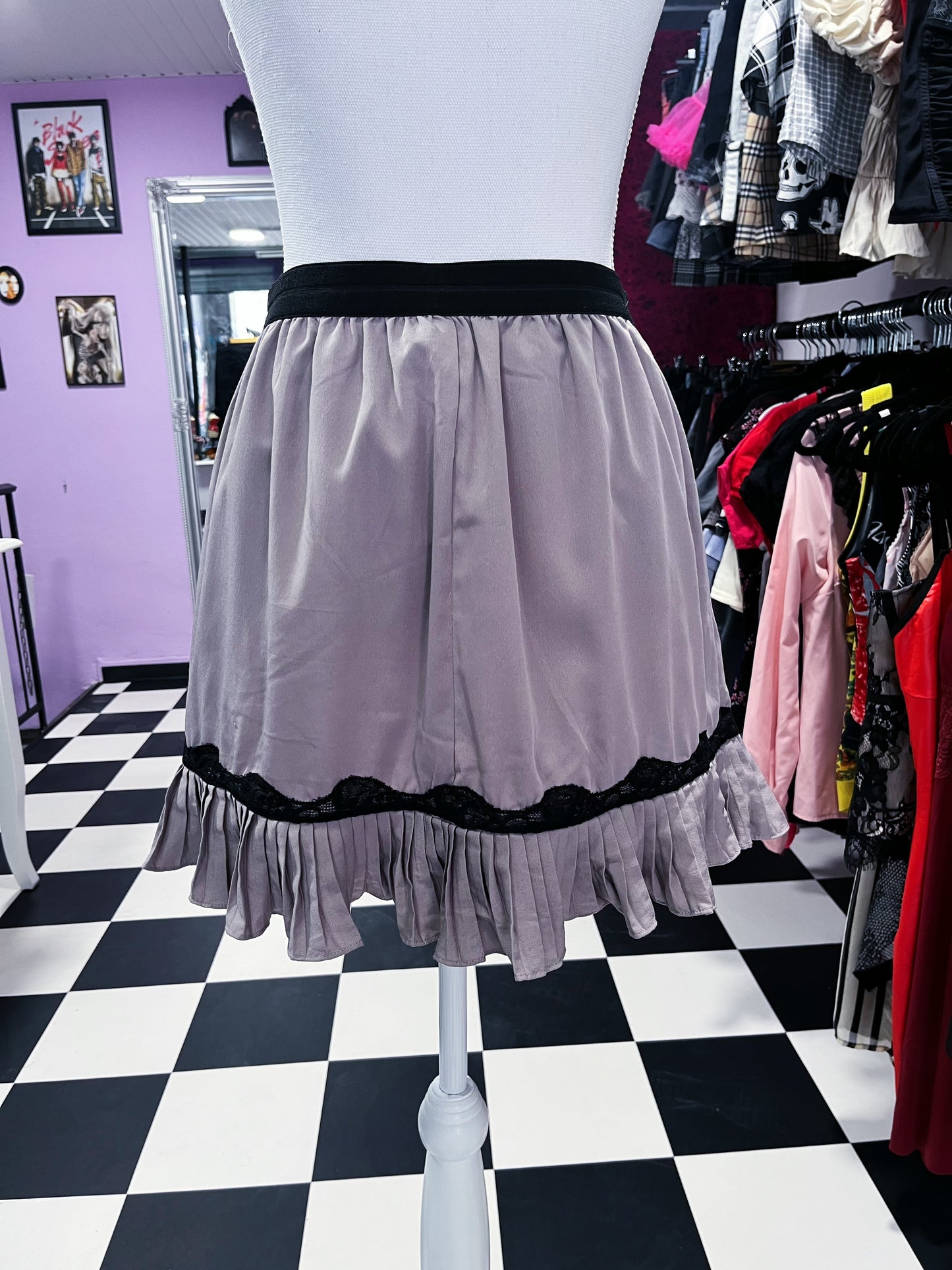 Alice REWORKED lavender dark coquette skirt 🔪